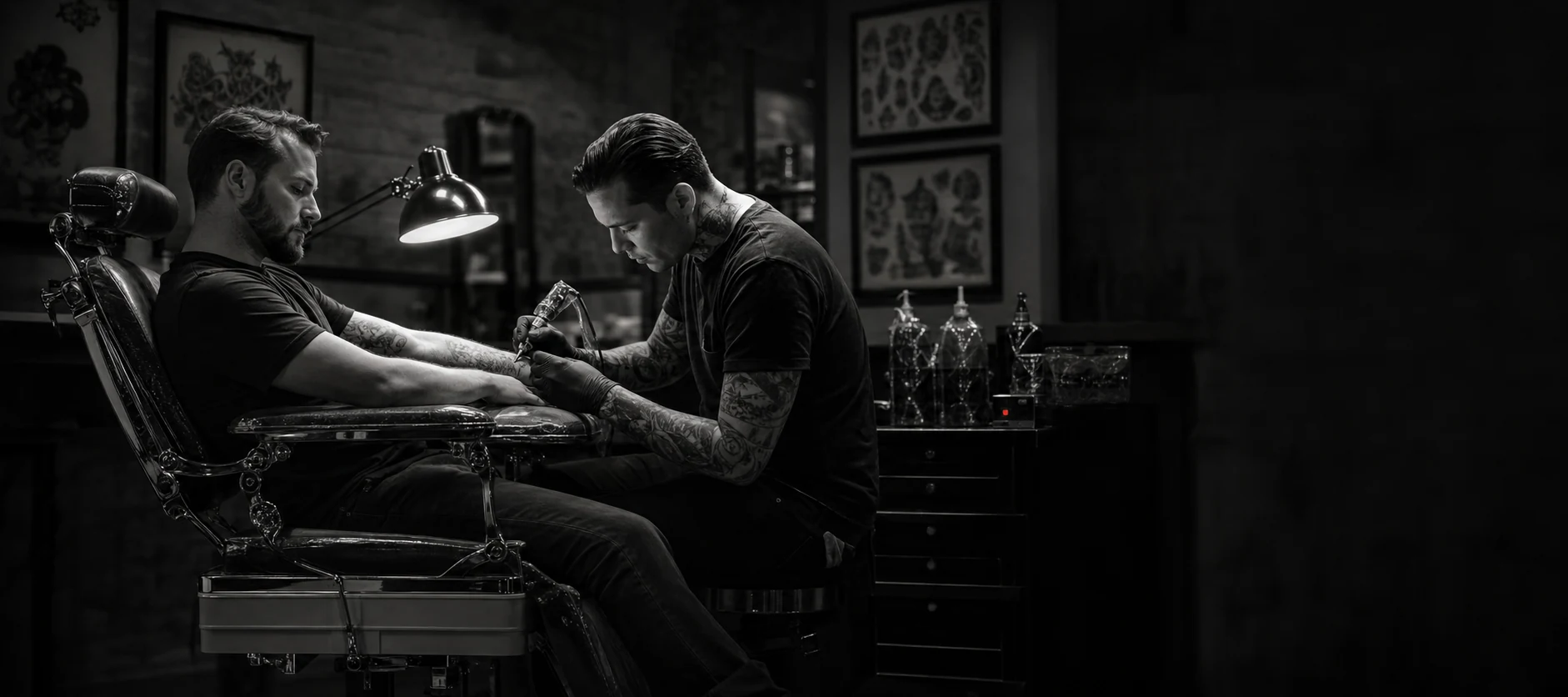 Tattoo-Session im NOIR INK Atelier