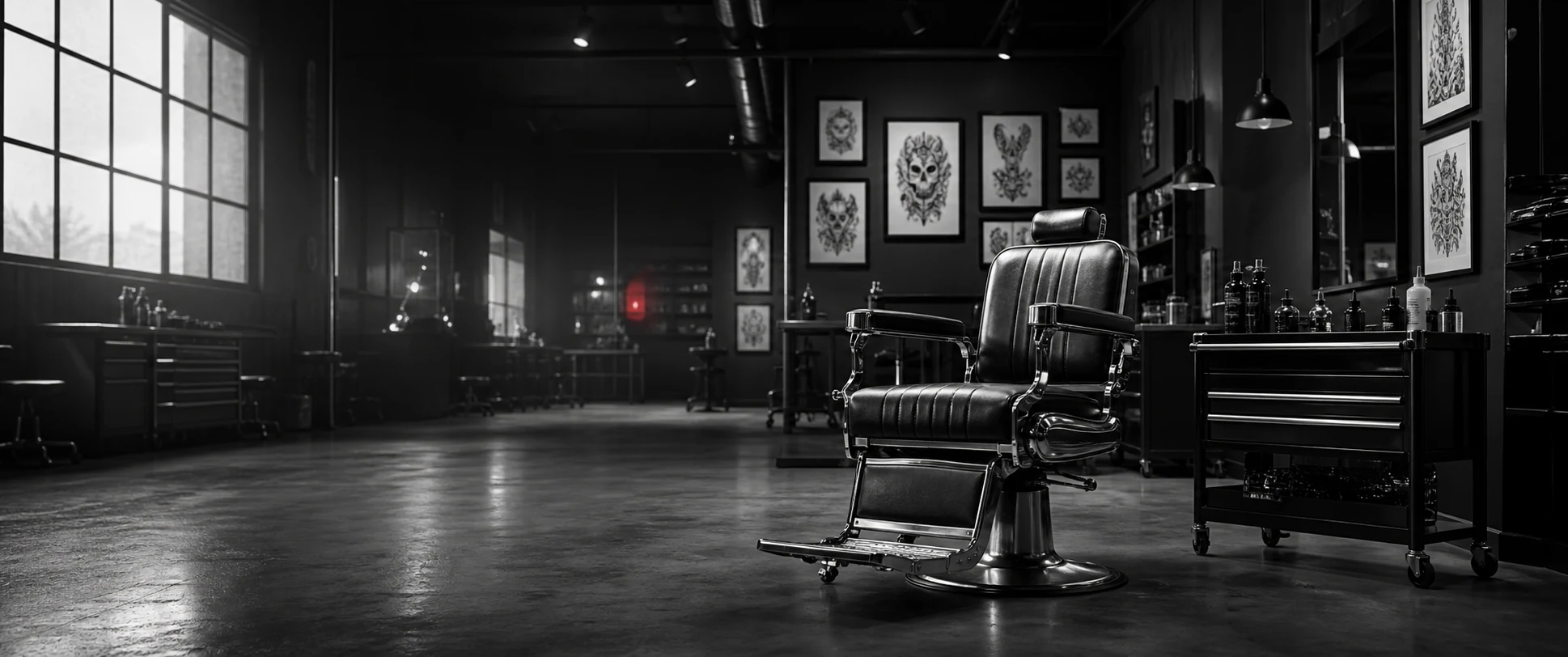 NOIR INK Tattoo-Studio mit historischem Barberchair